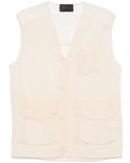 Simone Rocha Natural Multi-Pocket Gilet for men