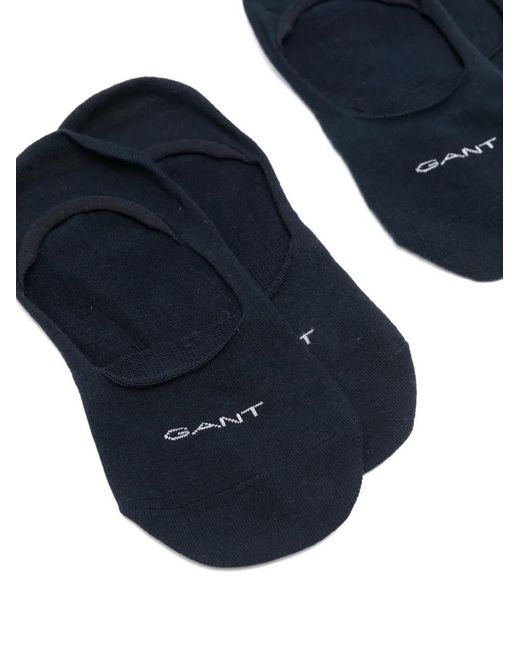 GANT Invisible Logo Socks (Set Of Two) in Black for Men | Lyst