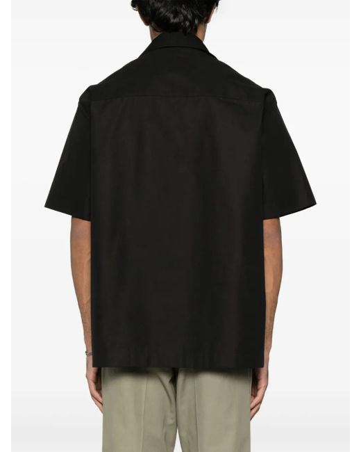 メンズ Jil Sander オーガニックコットン シャツ Black
