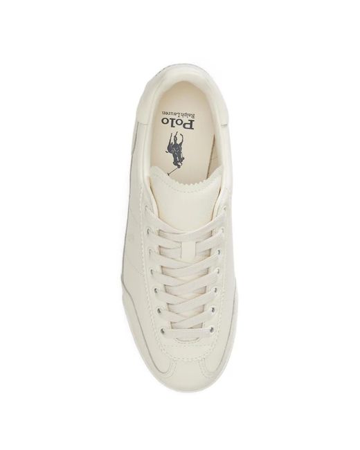 Polo Ralph Lauren White Hester Embossed Sneakers