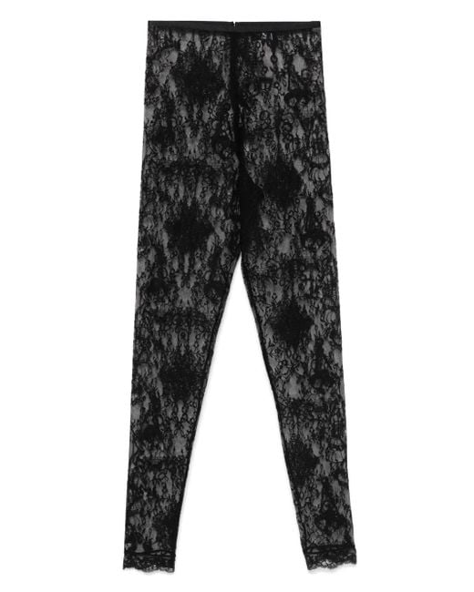 Givenchy Black Chandelier Lace Leggings