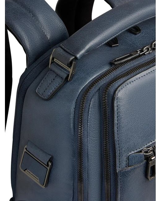 Piquadro Blue Sac À Dos En Cuir