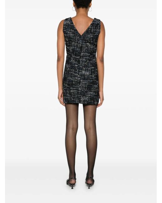 Liu Jo Black Short And Bouclé Dress