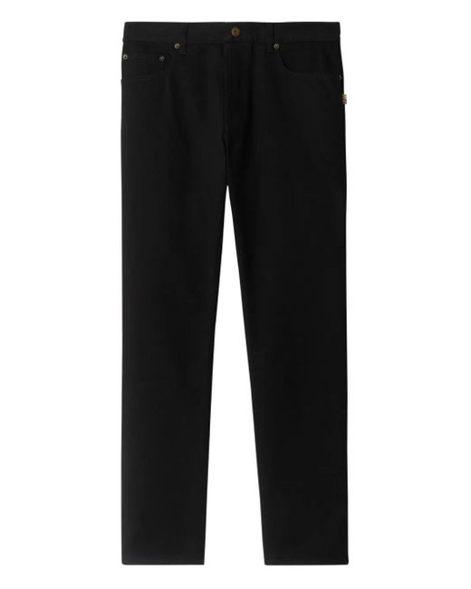 Vaqueros Con Corte Slim Burberry de hombre de color Black