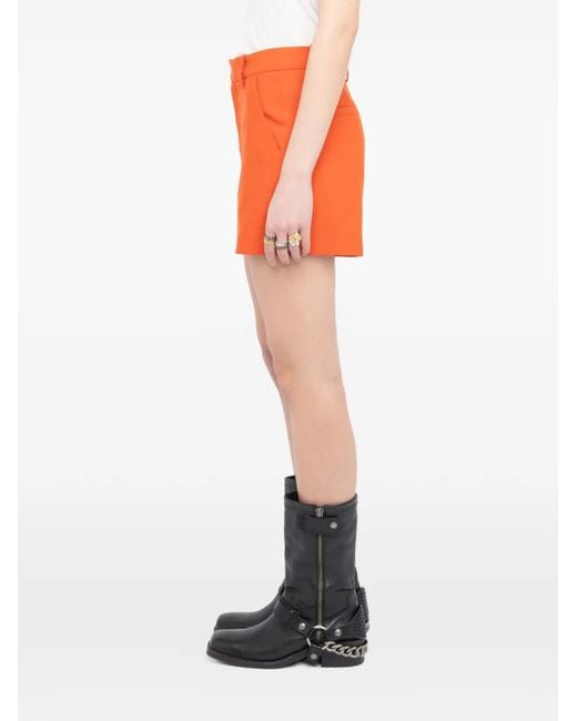 Zadig & Voltaire Orange Sidou Shorts