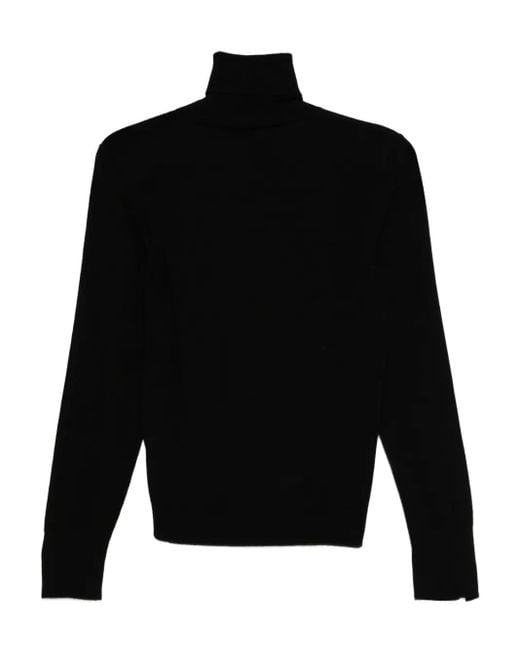 Seventy Black Turtleneck Wool Sweater