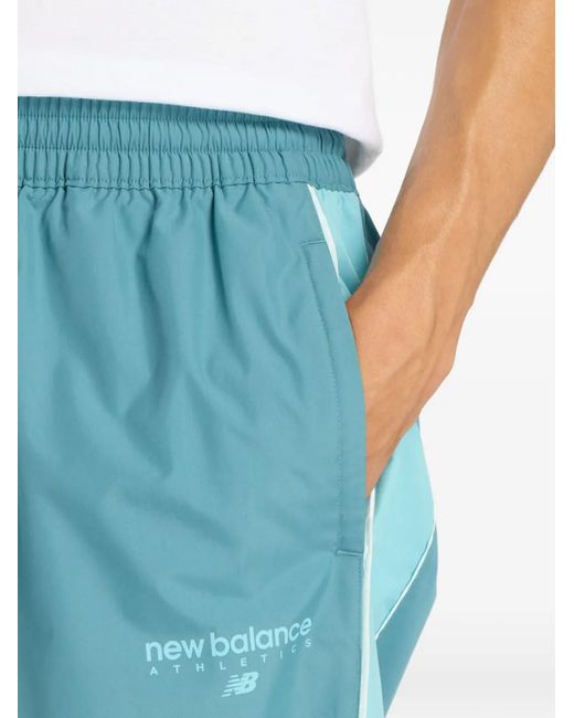 New Balance Blue Trackside Woven Track Pants for men