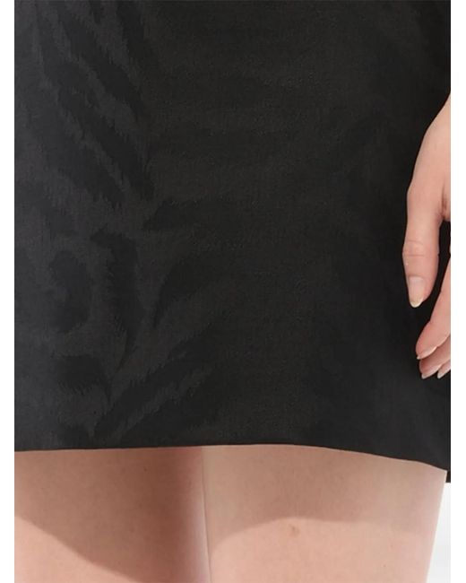 Givenchy Black A-Line Jacquard Mini Skirt