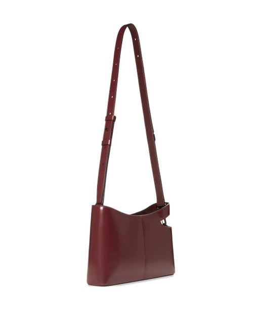 Louis-Gabriel Nouchi Red Brief Cut-Out Leather Shoulder Bag