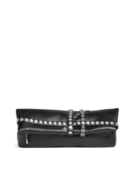 DSquared² レザー クラッチバッグ Black