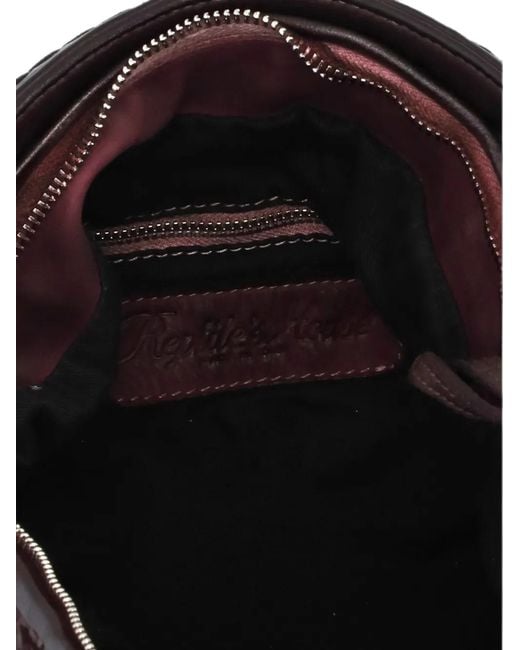 Reptile's House Brown Vasia Fringed Leather Tote Bag