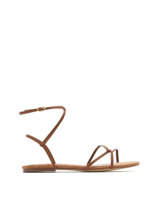 Sam Edelman White Ellina Strappy Flat Sandals