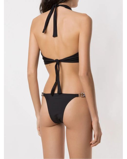 Amir Slama Black Cut Out Swimsuit