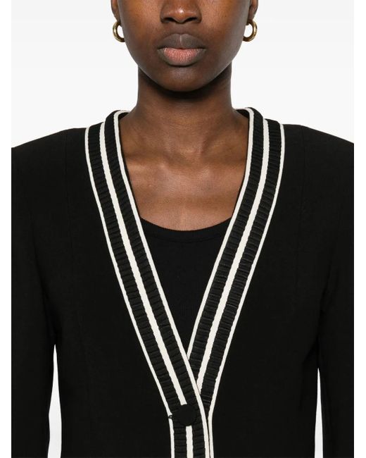 Nissa Black Single-Breasted Blazer