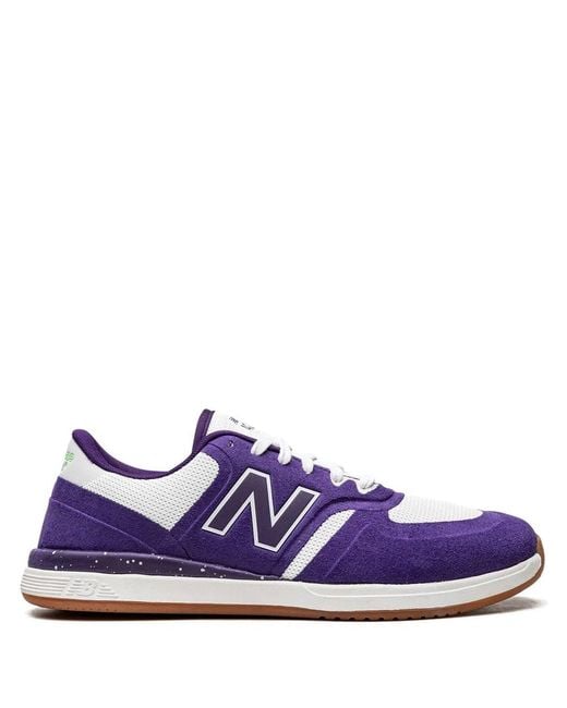 New Balance Purple Numeric 420 Low-Top Sneakers