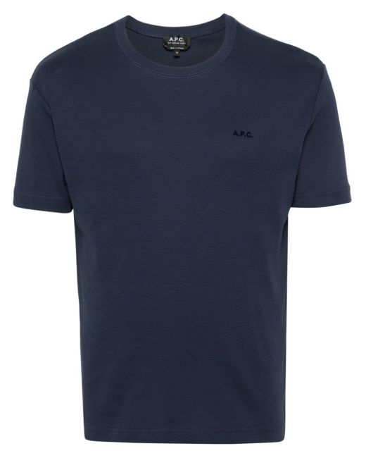 A.P.C. Blue T-shirts And Polos for men