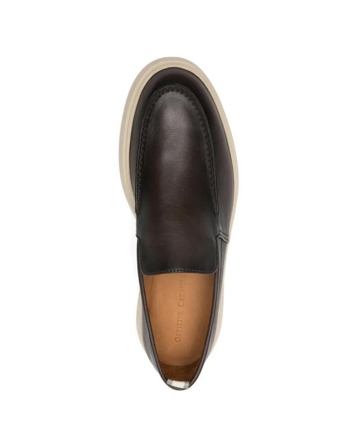 Officine Creative White Bones Slip-On Loafers for men