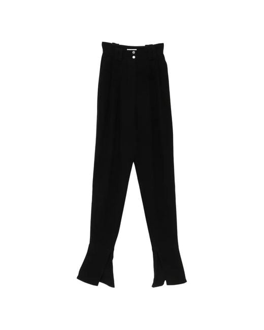 Vestiaire d'un Oiseau Libre Black Vector Slit-Hem Trousers