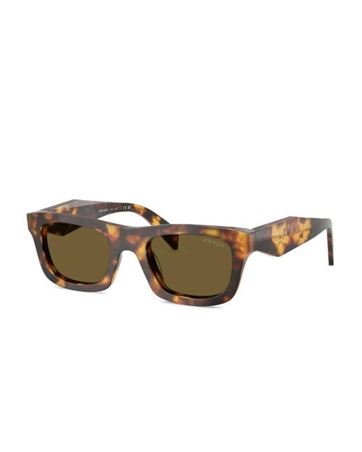 Prada Brown Square-Frame Sunglasses