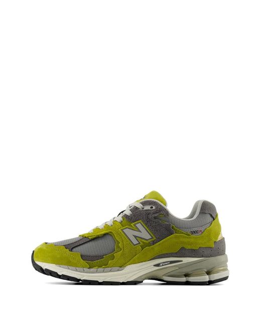 New Balance Green 2002R Cushioned Suede Sneakers