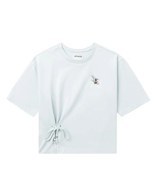 Musium Div. レースアップ Tシャツ Blue