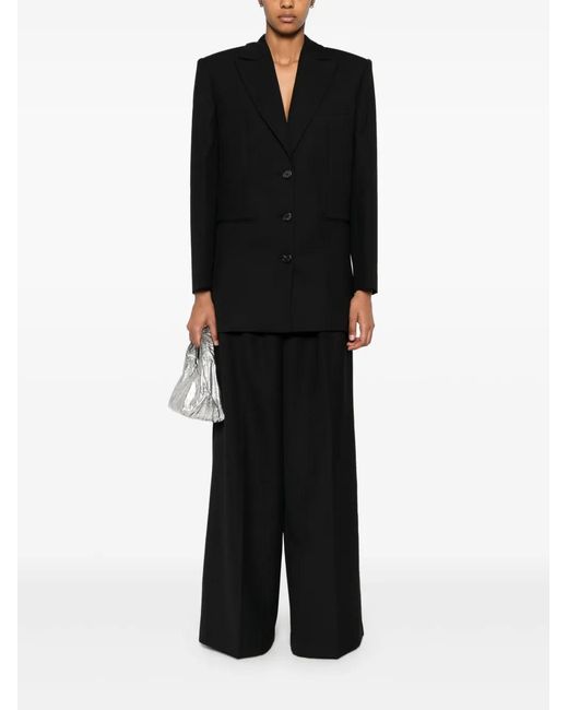 Anine Bing Black Single-Breasted Blazer