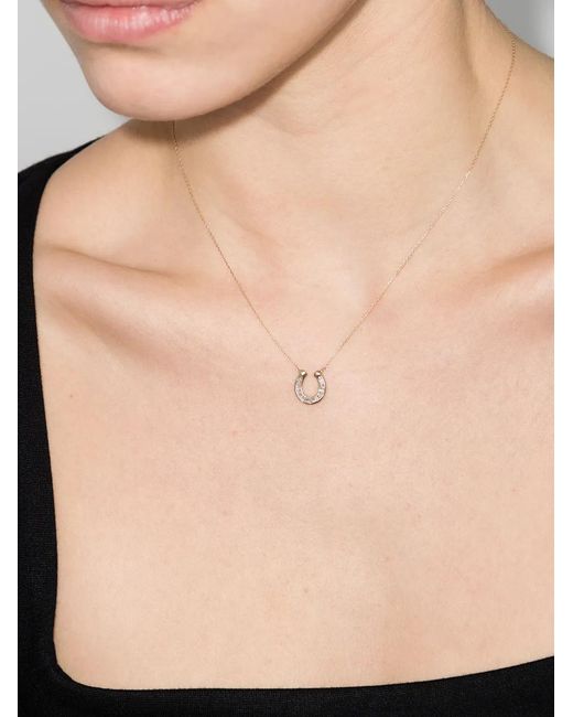 Adina Reyter Metallic 14Ct Diamond Horseshoe Necklace