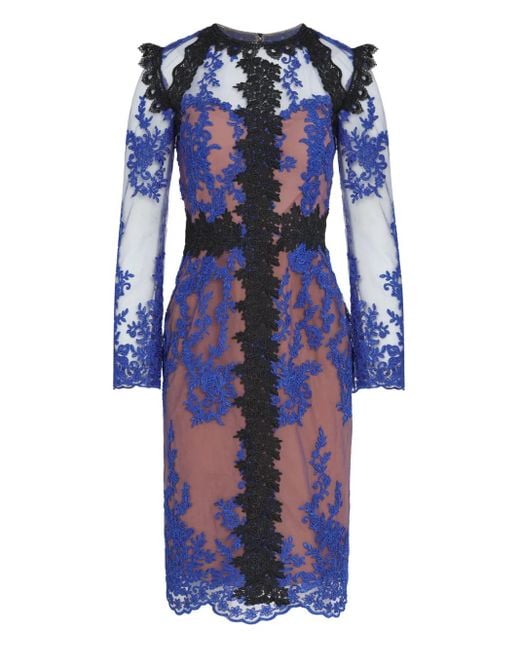 Lethicia Bronstein Blue Cruz Midi Dress
