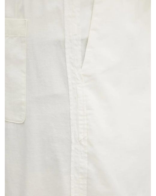 Undercover White Pleated Elasticated-Waist Shorts for men