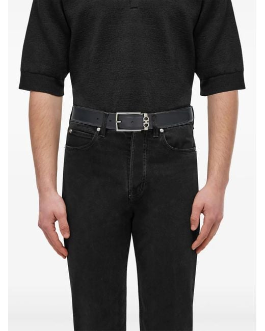 Ferragamo メンズ ブラック ガンチーニ リバーシブルベルト 【公式通販】