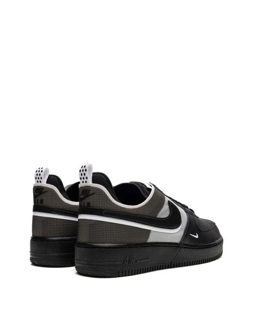 Nike Black Air Force 1 React Sneakers