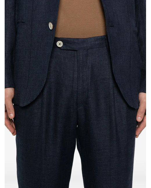 Eleventy Blue Single-Breasted Suit for men
