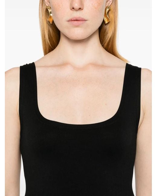 ÉTERNE Black Sleeveless Bodysuit