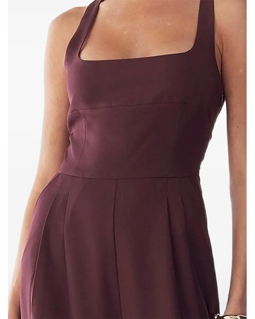 BWLDR Purple Square-Neck Jumpsuit
