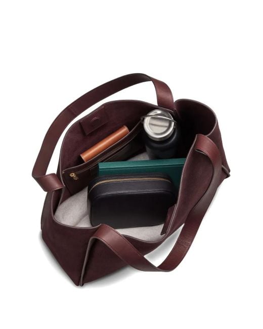 Shinola Purple Handtasche Aus Leder