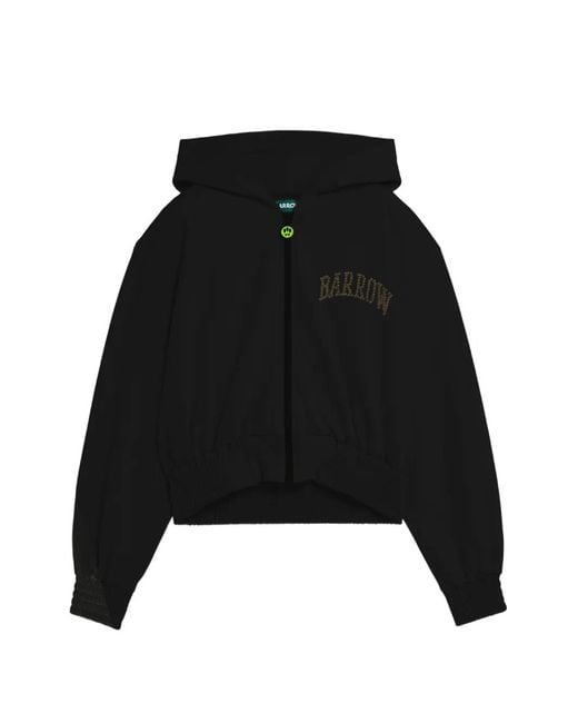 Barrow Black Graphic Hoodie