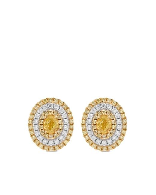 HYT Jewelry Metallic Diamond Stud Earrings