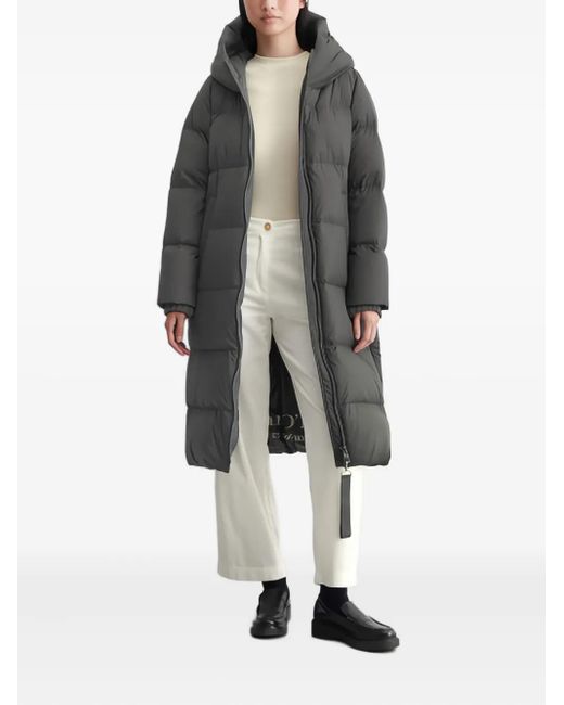 Marc O' Polo Gray Padded Hooded Coat