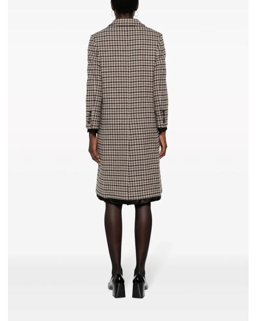 Miu Miu Jas Met Pied-De-Poule Print in het Gray