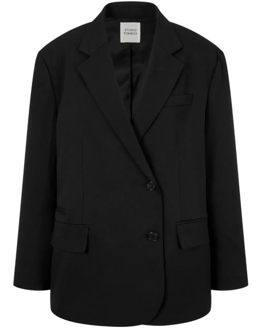 Studio Tomboy X Black Single-Breasted Blazer
