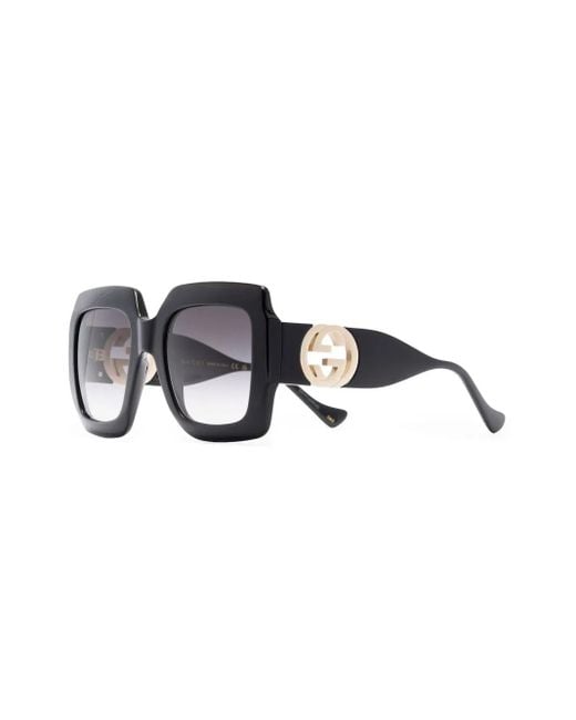 Gucci Black Oversized Square Sunglasses
