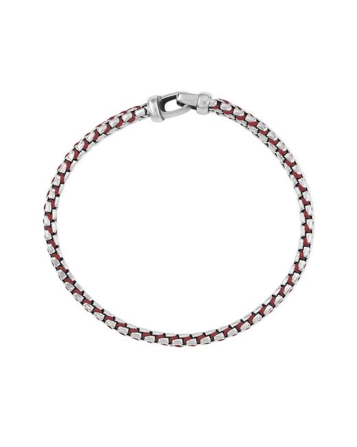 Bracciale Woven Box Chain di David Yurman in Metallic da Uomo