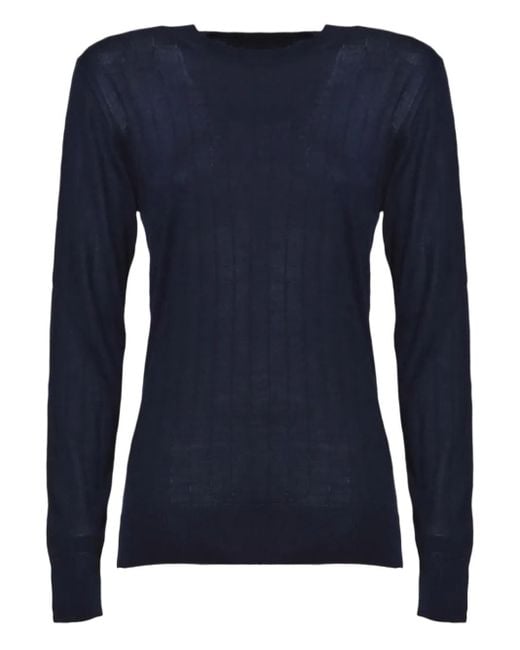 Pull Côtelé Tagliatore en coloris Blue