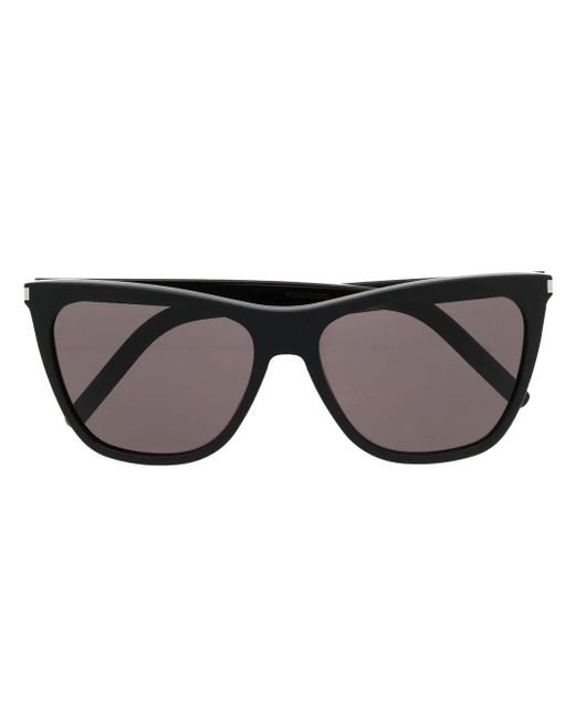 Saint Laurent Black Wayfarer-Frame Sunglasses