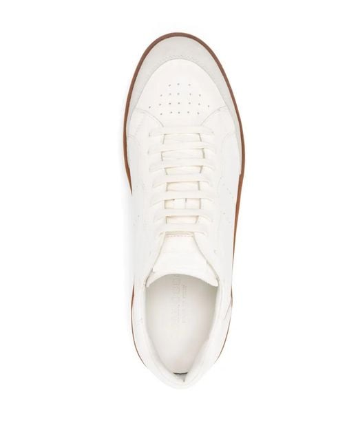 Scarosso White Umberto Leather Sneakers for men