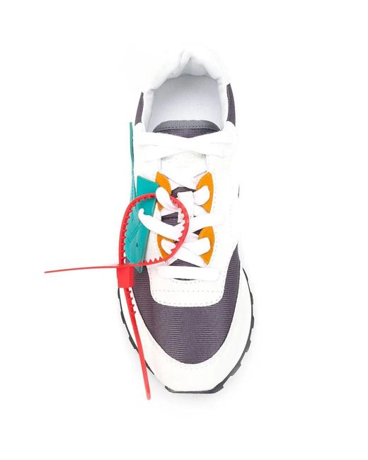 Off-White c/o Virgil Abloh Blue Leather Arrows Sneakers