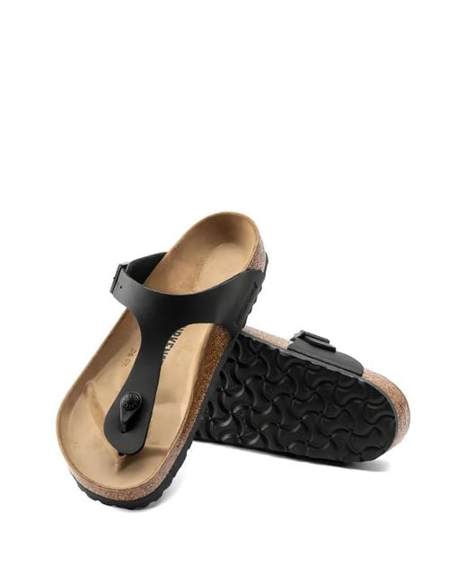 Birkenstock White Round-Toe Thong Sandals