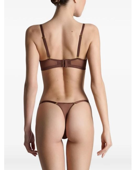 Maison Close Brown Corps À Corps Mesh Underwired Bra