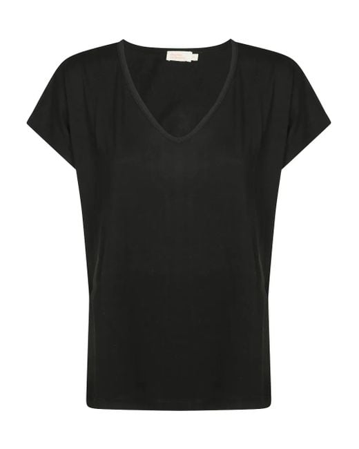 ABSOLUT CASHMERE Vネック Tシャツ Black