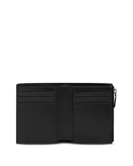 Etro Black Paisley Zip Wallet for men